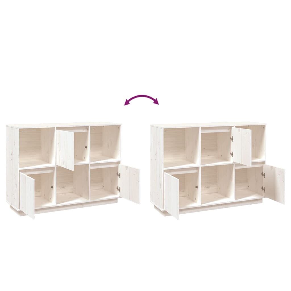 110.5x35x80 cm Sideboard Cabinet Solid Wood Pine