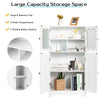 Bathroom Cabinet Storage Cupboard Organizer Tempered Glass Doors