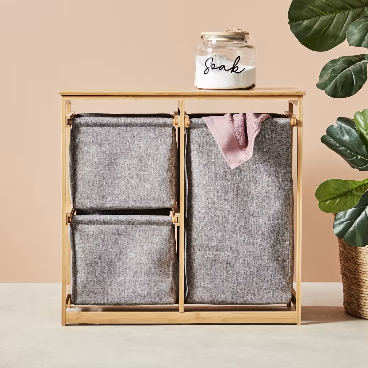 3 Drawers laundry Hamper Storage Organizer Washing Basket