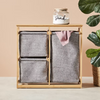 3 Drawers laundry Hamper Storage Organizer Washing Basket