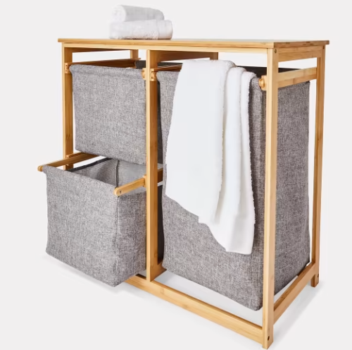 3 Drawers laundry Hamper Storage Organizer Washing Basket