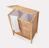 Bamboo Laundry Hamper with Lid Removable Liners