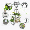 9 Pots Iron Plant Flower Shelf