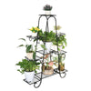 9 Pots Iron Plant Flower Shelf