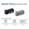 4 Set Multi Bolt Window Lock with 4 Keys