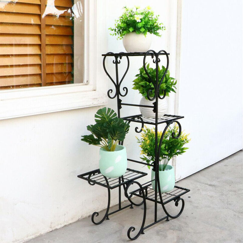 82cm High Antique 4 Pot Plant Stand Shelf