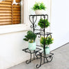 82cm High Antique 4 Pot Plant Stand Shelf