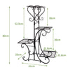 82cm High Antique 4 Pot Plant Stand Shelf