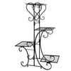 82cm High Antique 4 Pot Plant Stand Shelf