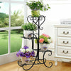 82cm High Antique 4 Pot Plant Stand Shelf