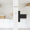 Entrance Knobs with Key Privacy Passage Dummy Door Handle Black