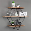 Vintage Floating Shelves Rustic Wooden Wall Shelf Display
