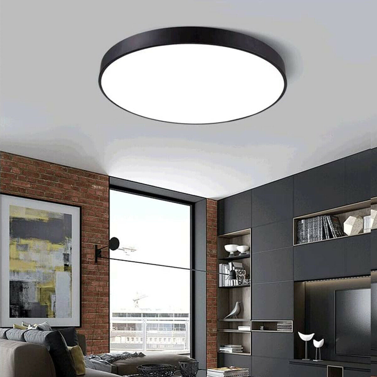 Ultra-THIN LED Ceiling Down Light- Black