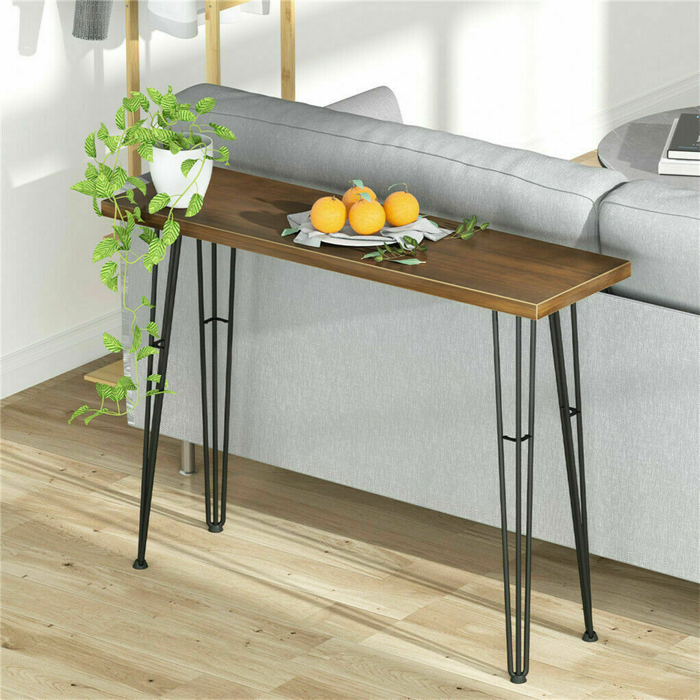 Solid Wood Accent Hallway Console Table Hall Side Entry Display Desk
