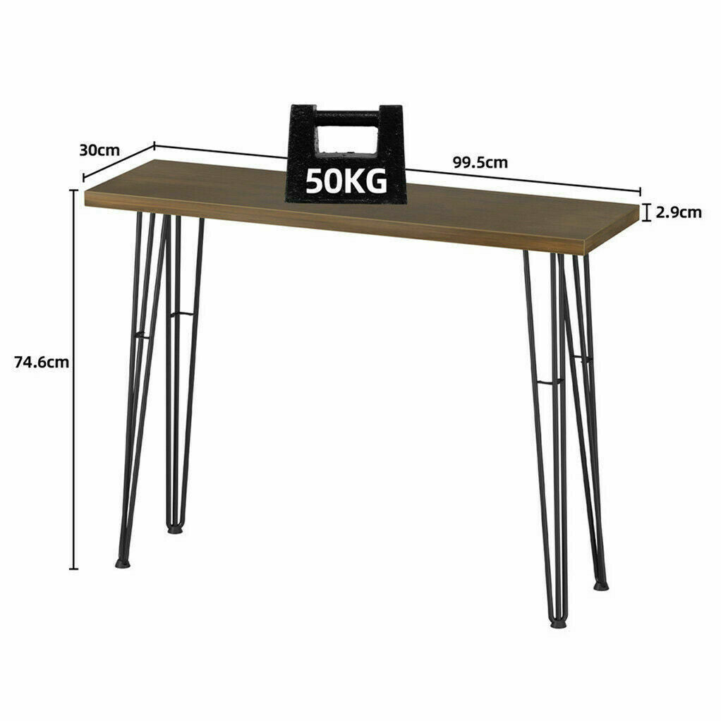 Solid Wood Accent Hallway Console Table Hall Side Entry Display Desk