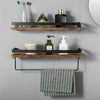 2 Tier Wooden Floating Wall Mounted  Shelf