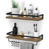 2 Tier Wooden Floating Wall Mounted  Shelf