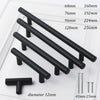10pcs Round Cabinet Handles Kitchen Drawer Pulls Cupboard Knobs Black