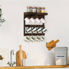 12 Hook Wall Mounted Coffee Mug Rack Holder