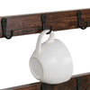 12 Hook Wall Mounted Coffee Mug Rack Holder