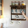 12 Hook Wall Mounted Coffee Mug Rack Holder