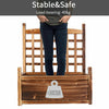 Large Wooden Planter Box Garden Raised Bed with High Trellis