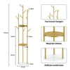 Heavy Duty Marble Coat Rack Stand Rail Hanger
