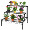 Indoor Outdoor Metal Plant Stand Flower Corner Display Shelf