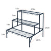 Indoor Outdoor Metal Plant Stand Flower Corner Display Shelf