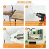 2 Tier Floating Shelf Wall Shelving Storage Display Rack