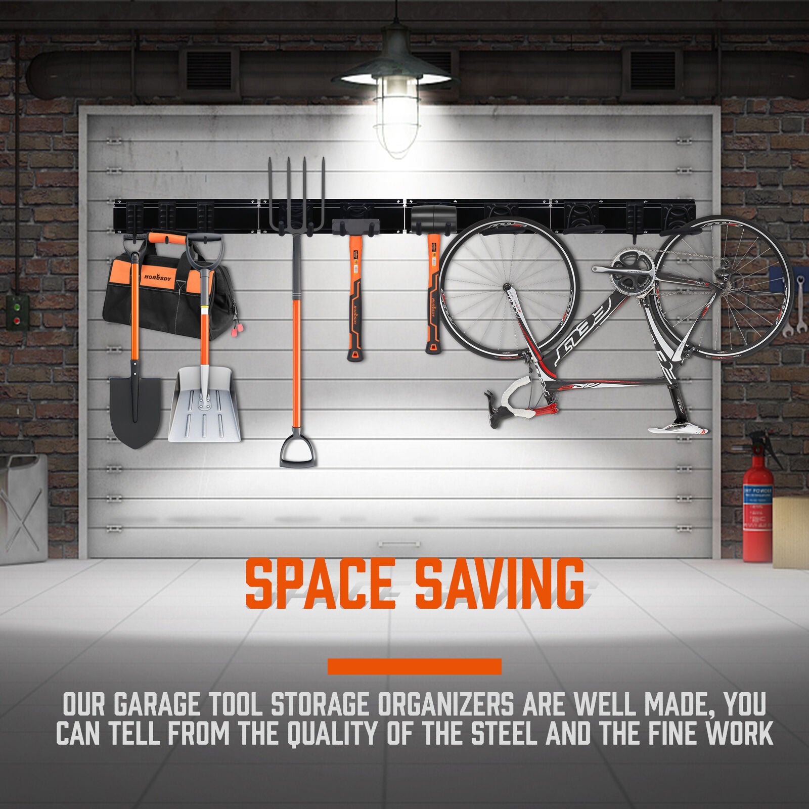15PCS Heavy Duty Wall Mount Tool Organizer Hooks Set