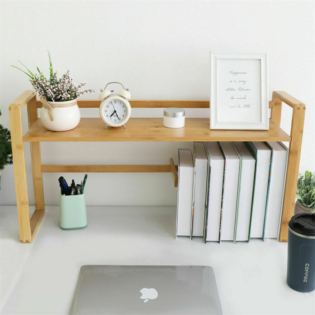 Bookcase Desktop Shelf Desk Bookshelf