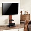 5-Levels Height Adjustable Heavy Duty TV Floor Stand