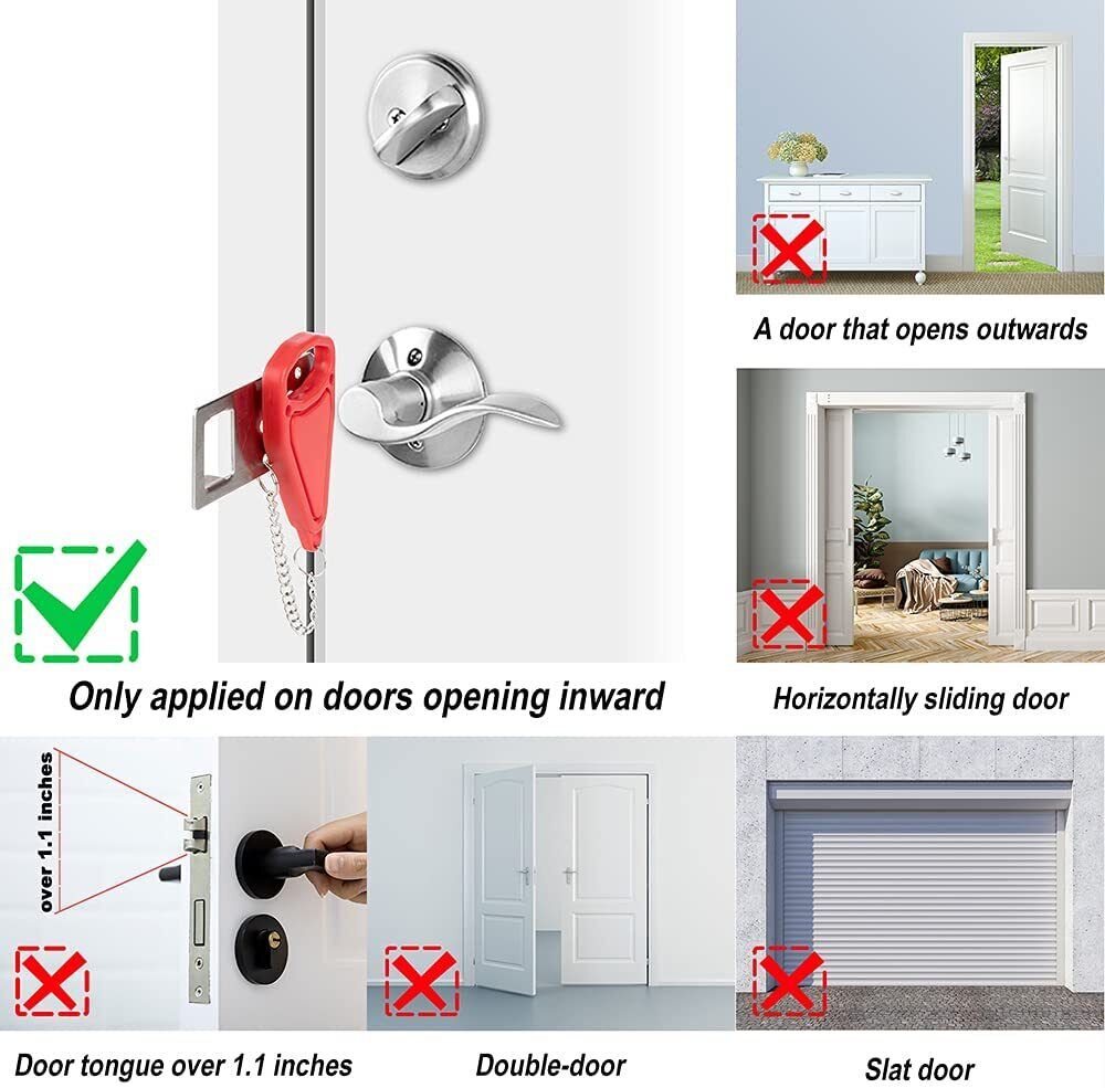 Security Safety Portable Door Lock