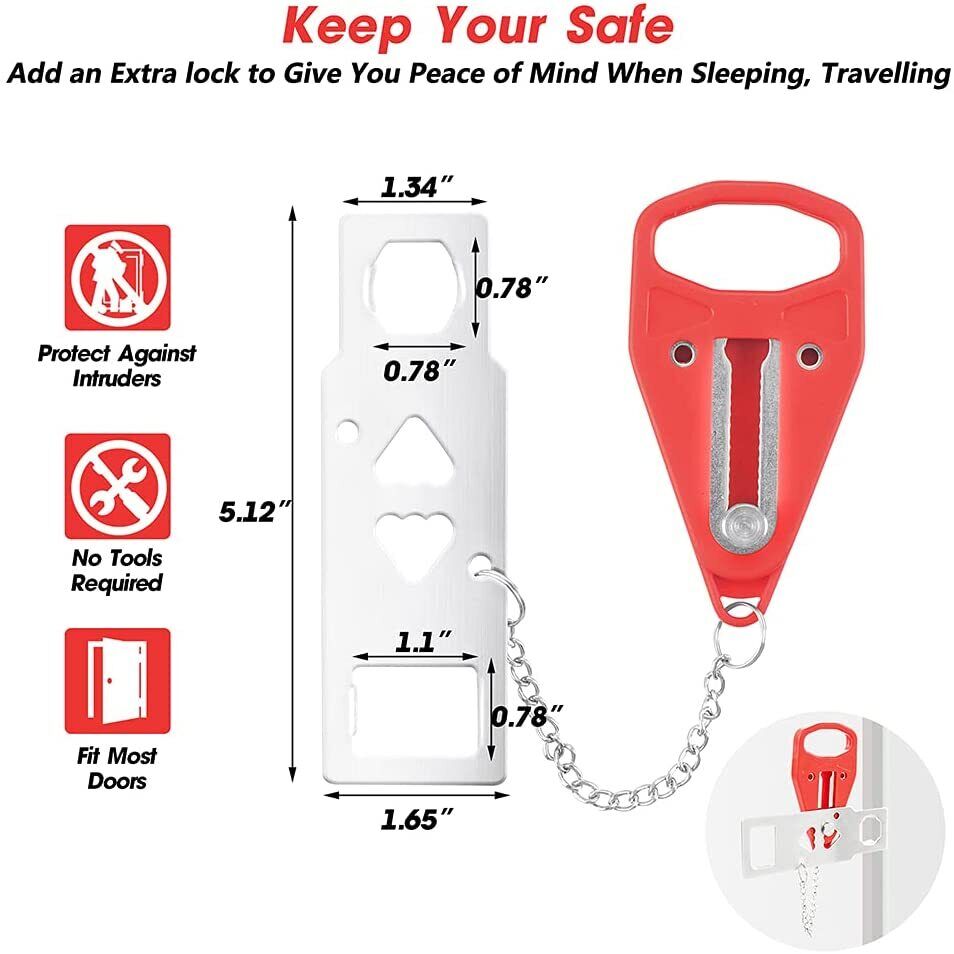 Security Safety Portable Door Lock