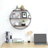 3 Tier Rustic Floating Shelves Wall Shelf Rack Bookshelf for Home Art Decoration