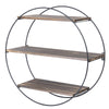 3 Tier Rustic Floating Shelves Wall Shelf Rack Bookshelf for Home Art Decoration