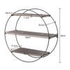 3 Tier Rustic Floating Shelves Wall Shelf Rack Bookshelf for Home Art Decoration
