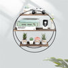 3 Tier Rustic Floating Shelves Wall Shelf Rack Bookshelf for Home Art Decoration