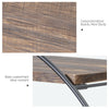 3 Tier Rustic Floating Shelves Wall Shelf Rack Bookshelf for Home Art Decoration