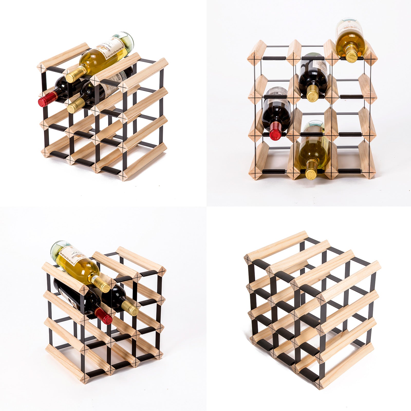 12 20 24 42 72 110 120 Bottle Timber Red Wine Rack Wooden Storage Cellar Display
