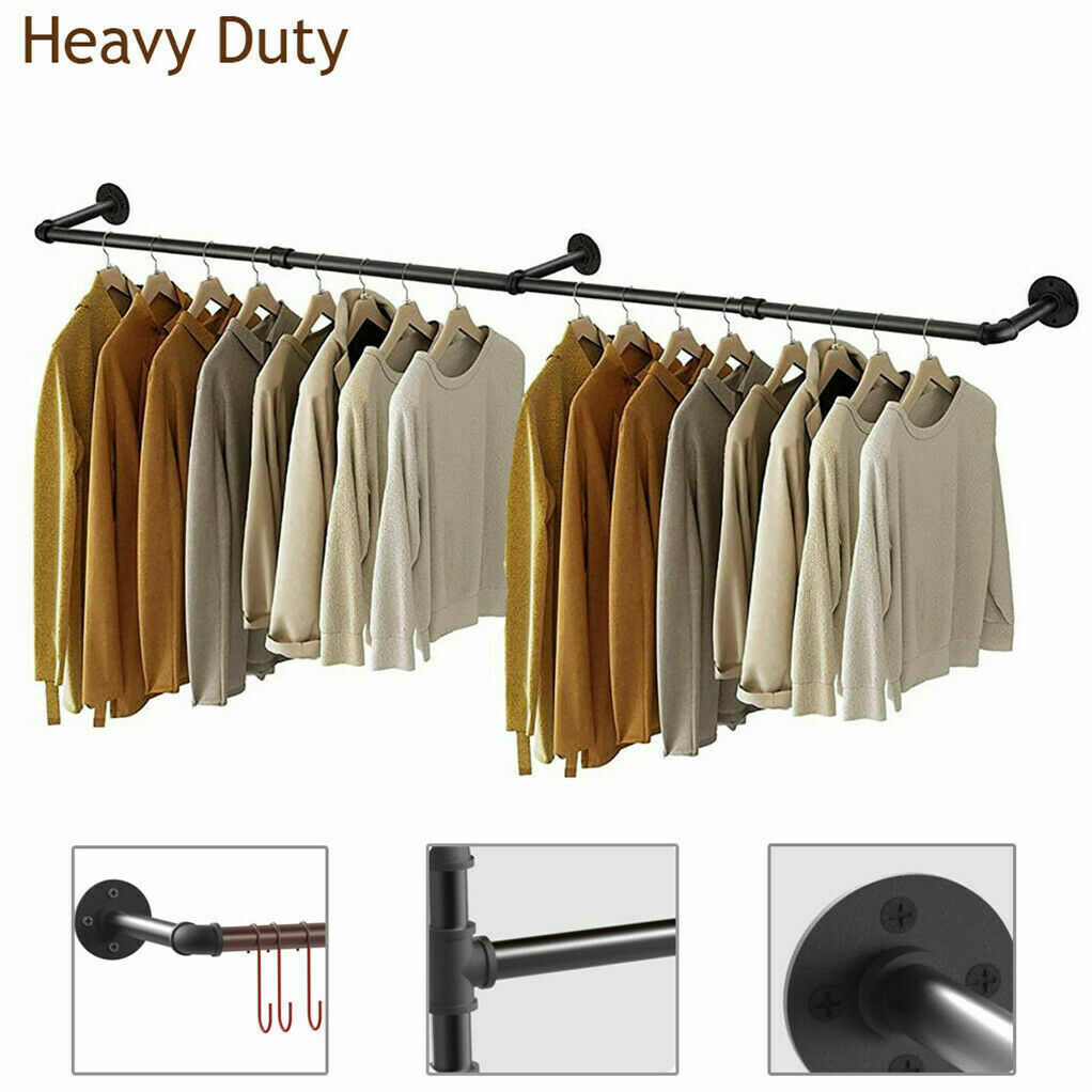 Wall Mounted Clothes Rack Garment Rack Hanging