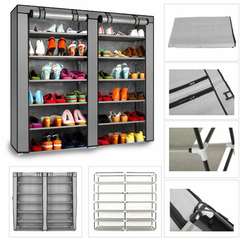 2 Doors Shoes Cabinet Storage 36 Paris Portable