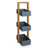 3 Tier Bathroom Storage Shelf Wooden Cabinet Toilet Organizer Holder