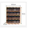 16 Jar 4-Tier Kitchen Bamboo Spice Rack Drawer Organizer