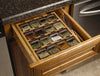 16 Jar 4-Tier Kitchen Bamboo Spice Rack Drawer Organizer