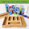 Ziplock Bag Storage Organizer Bamboo Holder