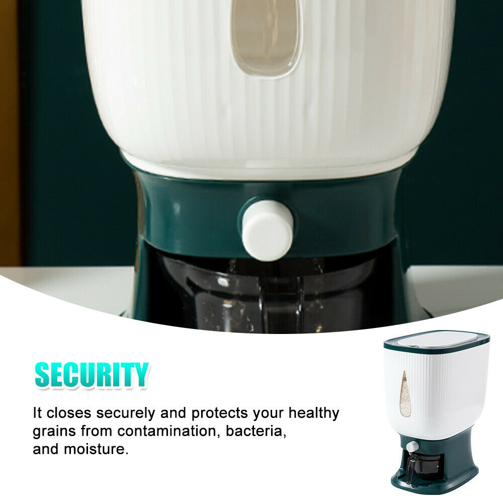 Cereal Rice Dispenser Food Grain Storage 10kg Capacity
