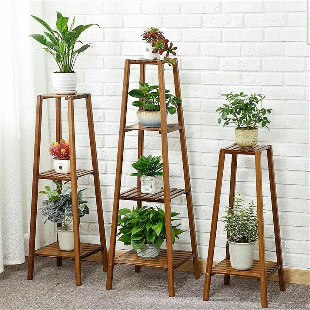 Indoor Plant Stand Flower Shelf Corner Florist Display Rack