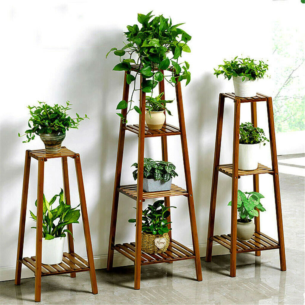 Indoor Plant Stand Flower Shelf Corner Florist Display Rack